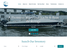Tablet Screenshot of mearspointyachtsales.com